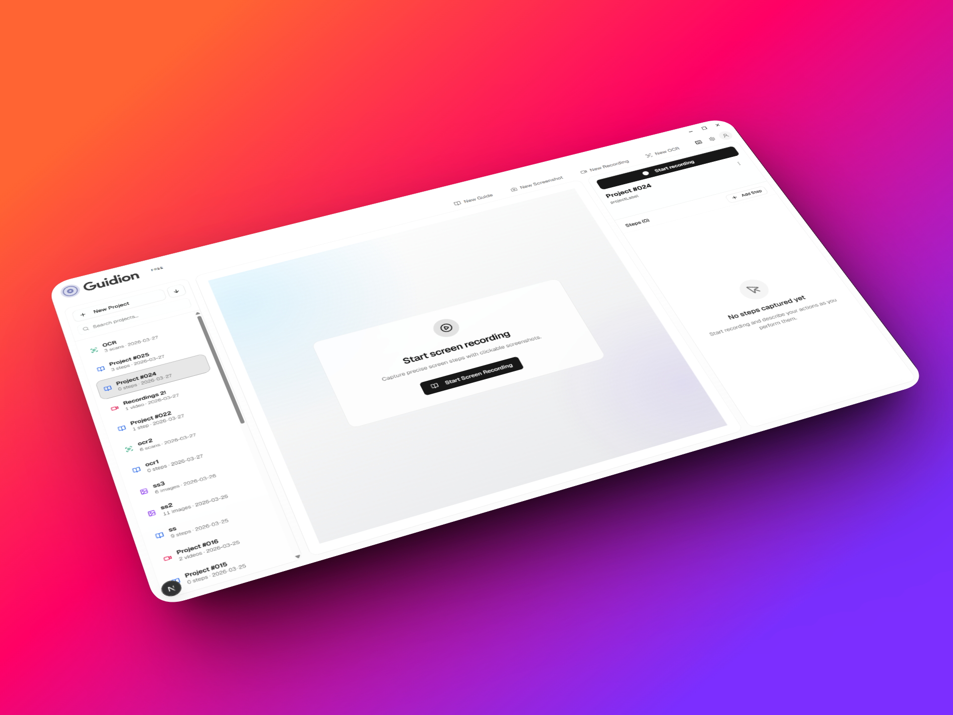 Guidion image editor — arrows, blur and callout markup tools